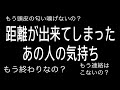 è·é¢ãåºæ¥ãŠããŸã£ããã®äººããé£çµ¡ã¯ããã®ãïŒæ¿èŸã®çµæãã