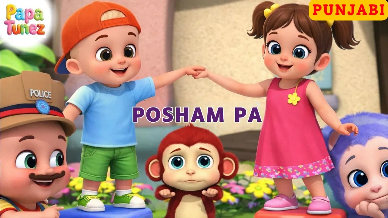 Posham Posham Pa Bhai Posham Pa Full Rhymes | पोशम पा भाई पोशम पा | Kids ...