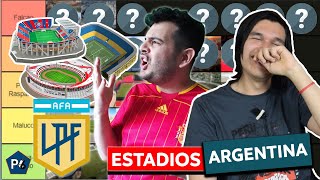 TIERMAKER PEORES y MEJORES ESTADIOS de la LIGA ARGENTINA con @ClubAtletico