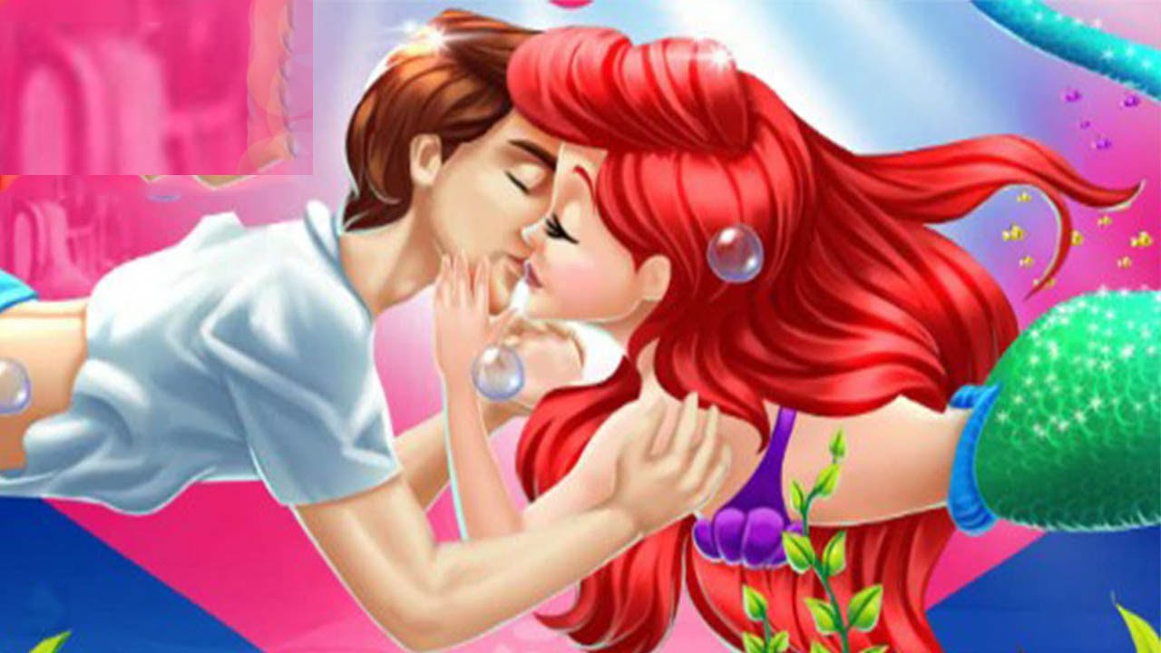Ariel lesbian. Русалочка Ариэль поцелуй. Игра сказочный поцелуй. Игра поцелуй русалки.