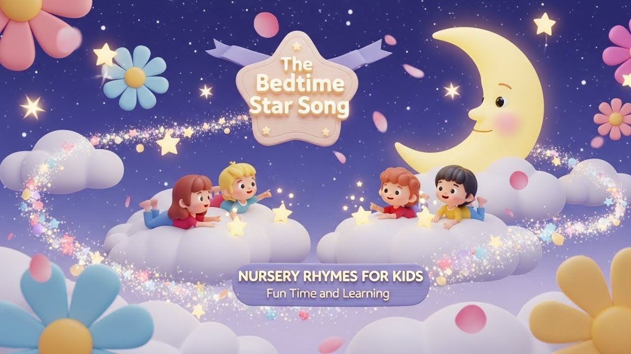 🌟🎵 The Bedtime Star Song | Gentle Counting Stars to Help Kids Sleep 🌙😴