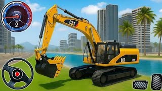 JCB USA  City Highway Road Construction 3D City Excavator Loading Simulator Android Gameplay screenshot 4