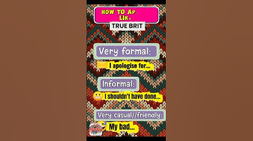 How to apologise like a TRUE BRIT | How to apologize | Apologizing techniques | English Notes