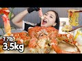 MUKBANG) 대왕 킹크랩 먹방🦀 라면+볶음밥까지 다 먹었다!! KING CRAB ASMR MUKBANG