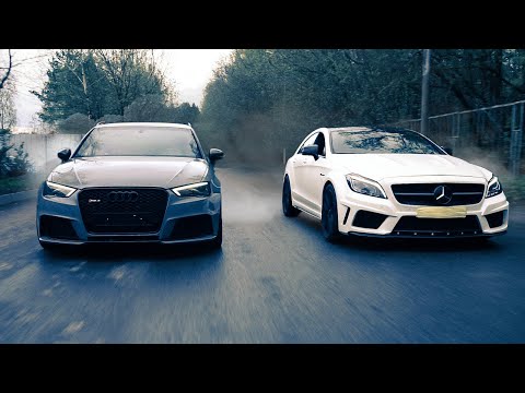 Видео: ЗЛАЯ AUDI A5 на чипе Stage 2 против Audi RS3 500HP / Mercedes CLS 63 AMG на 850 сил ?