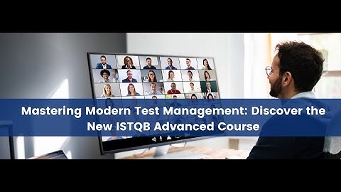 ISTQB Advanced Test Management Course *NEW"