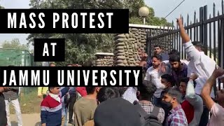 Jammu university mass protest | Genuine issues | Hostel fee | Meal prices hike | #Jammuuniversity