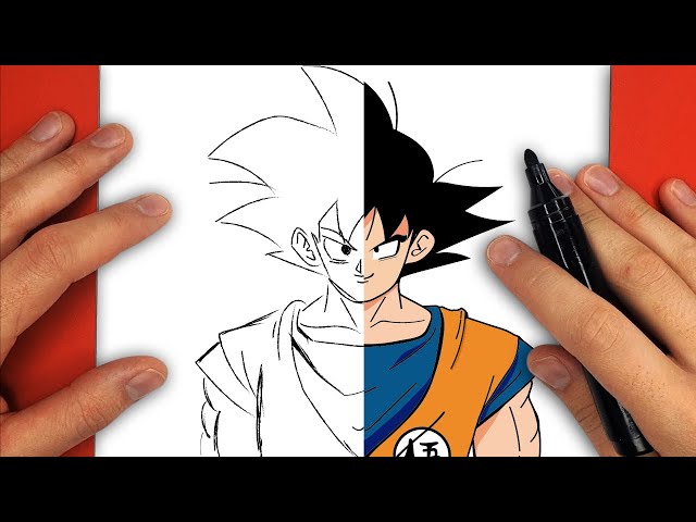 HOW TO DRAW / COMO DESENHAR GOKU XENO (PASSO A PASSO) Dragon Ball Heroes 