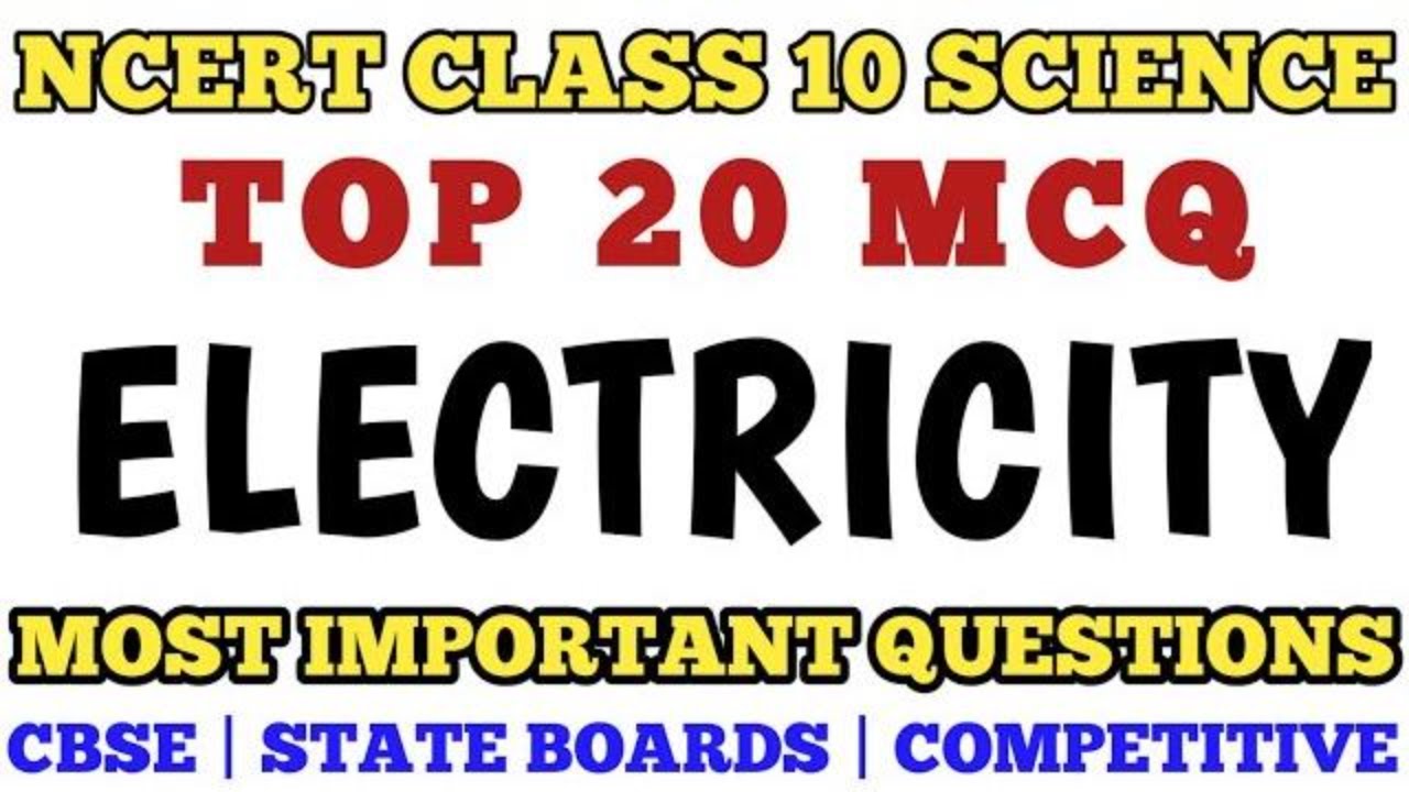 Best mcq class 10 electricity chapter 12 electricity mcq class 10