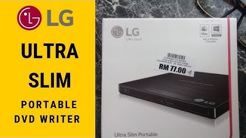 LG SLIM DVD WRITER - Unbox & Test