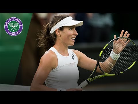 Johanna Konta v Simona Halep highlights - Wimbledon 2017 quarter-final