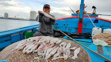 Hướng dẫn cách cột thẻo câu mực trên ghe, thuyền hiệu quả egi, egging