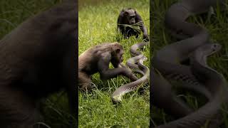 Chimpanzees vs Snake | Wild Curiosity and Danger Near the Riverbank 🐍🐒 #diyasahuytv