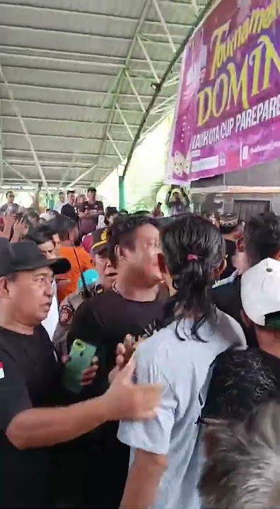 kekisruhan di turnamen Domino Walikota Parepare Cup