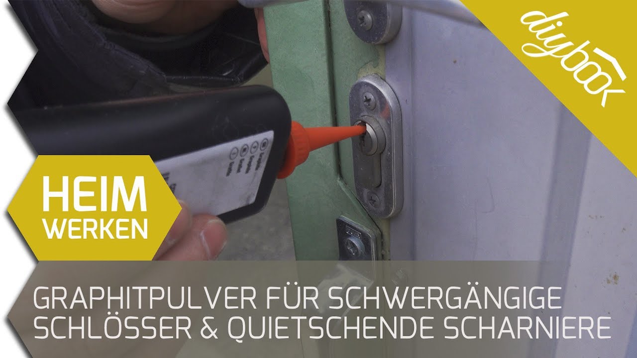 Türschloss ölen: Graphitpulver für schwergängige Schlösser, quietschende  Scharniere uvm. 