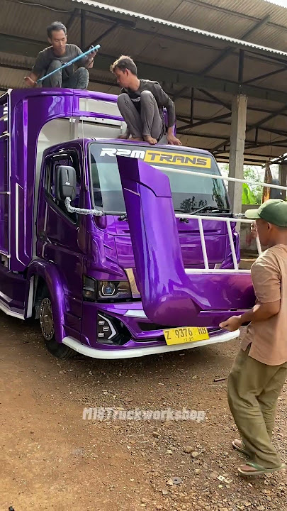 Pesona canter ungu candy #m18truckworkshop