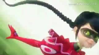 Miraculous ladybug ladynoir and mr. Bug transform backwards