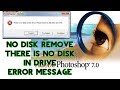 Fix // There  is no disk in the drive . please insert a disk into drive D // solved