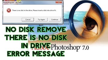 Fix // There  is no disk in the drive . please insert a disk into drive D // solved