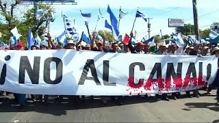 Mobilisation contre le canal du Nicaragua