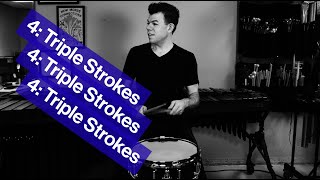 10 Day Snare Drum Challenge Day 4: TRIPLE STROKE ROLLS