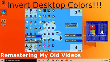 How to invert desktop colors in Windows: Remastering My Old Videos