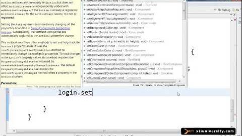 Curso Online: Java - 079 : GUI, JTextField, JPasswordField e InnerClass