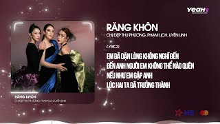 Răng Khôn (Remix) - Thu Phương, Phạm Lịch, Uyên Linh | Remix Chị Đẹp Đạp Gió Rẽ Sóng 2023