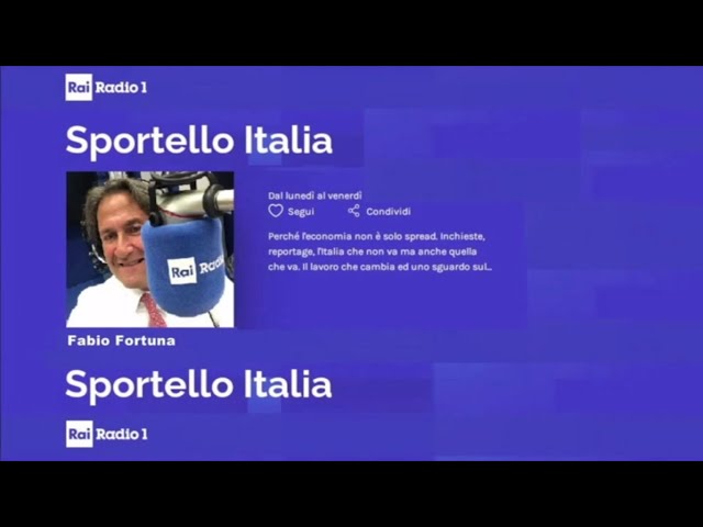 Fabio Fortuna a Sportello Italia di RAI Radio 1 del 15 03 2024 ore 12 30