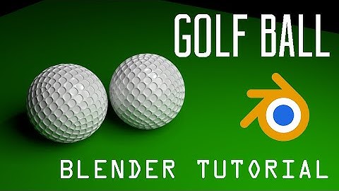3D modeling of Golf Ball : Blender Tutorial
