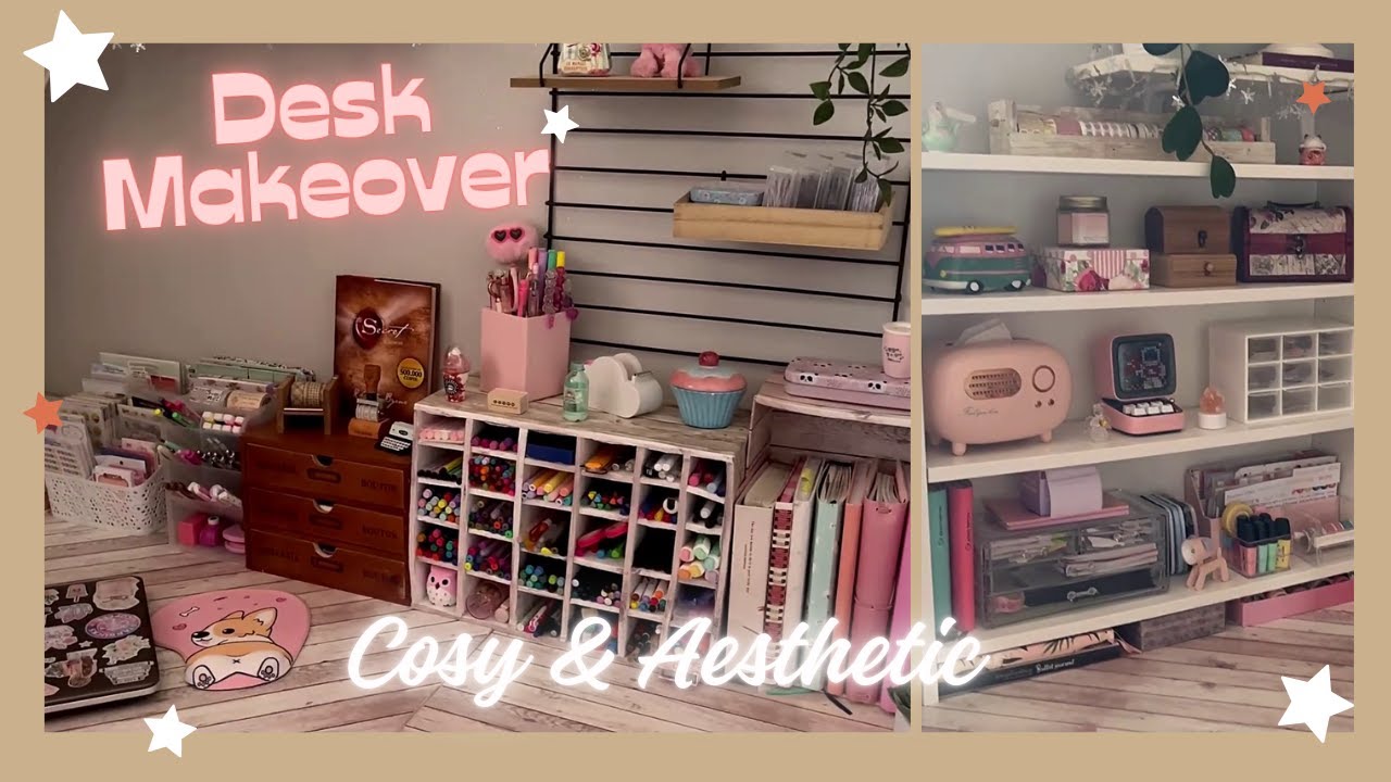 Aesthetic Desk Makeover ✨ Come ho organizzato la mia scrivania