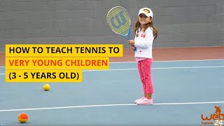 How to Teach Tennis to VERY YOUNG Children / Coaching Tips