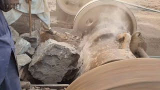 Asmr Giant Huge rock Breaker Quarry Primary Rock Crushing operations rubble master impact#asmrsounds