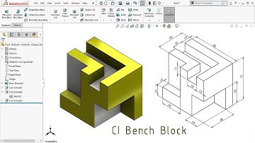 Solidworks Tutorial: Exercise #60 (CI Bench Block)