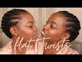 Flat Twists Half n&#39; Half Natural Hairstyle (relaxing no talk vibes)