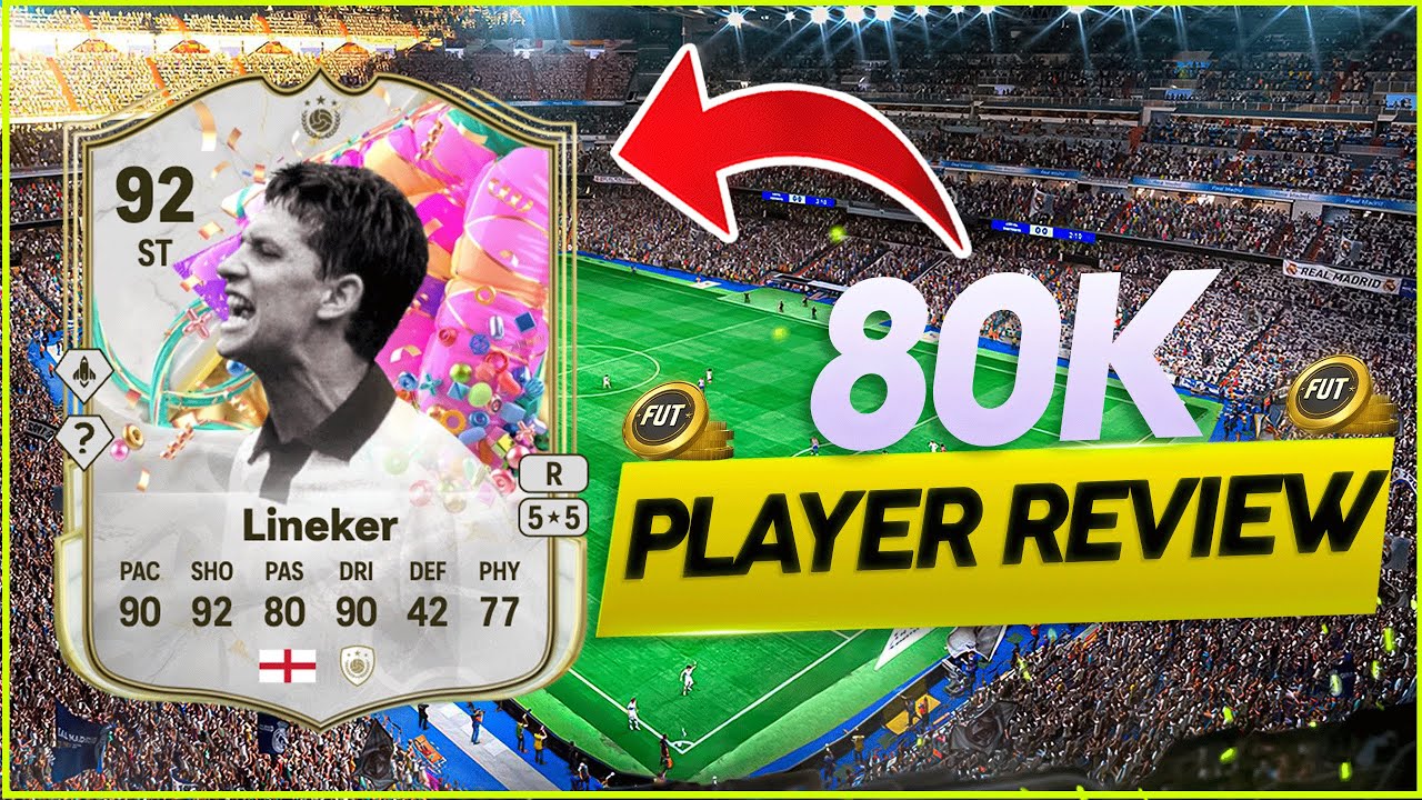 92 Rated FUT Birthday Icon Gary Lineker | FC 25 Ultimate Team Player Review !