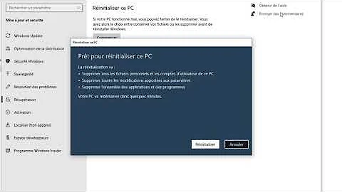 Comment remettre mon PC à neuf