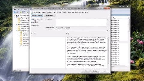How To Enable The Shutdown Option In Windows 7 Start Menu