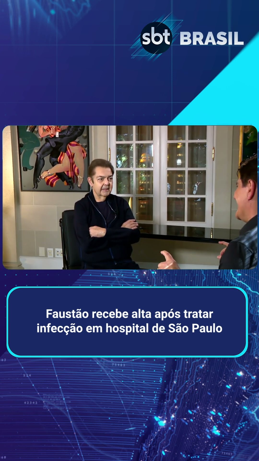 Faustão recebe alta após tratar infecção em hospital de São Paulo | SBT Brasil (24/01/25)