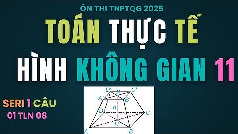 1 câu toán thực tế – Thể tích chân tháp bê tông [khối chóp cụt tứ giác đều | Ôn thi THPTQG]01tln08