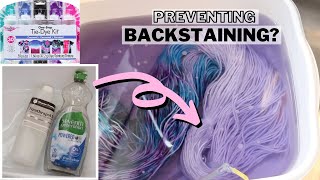 Dyepot Weekly #289- Does Synthrapol Stop Backstaining on Tie Dyed Cotton? Synthrapol vs. Dish Soap 3