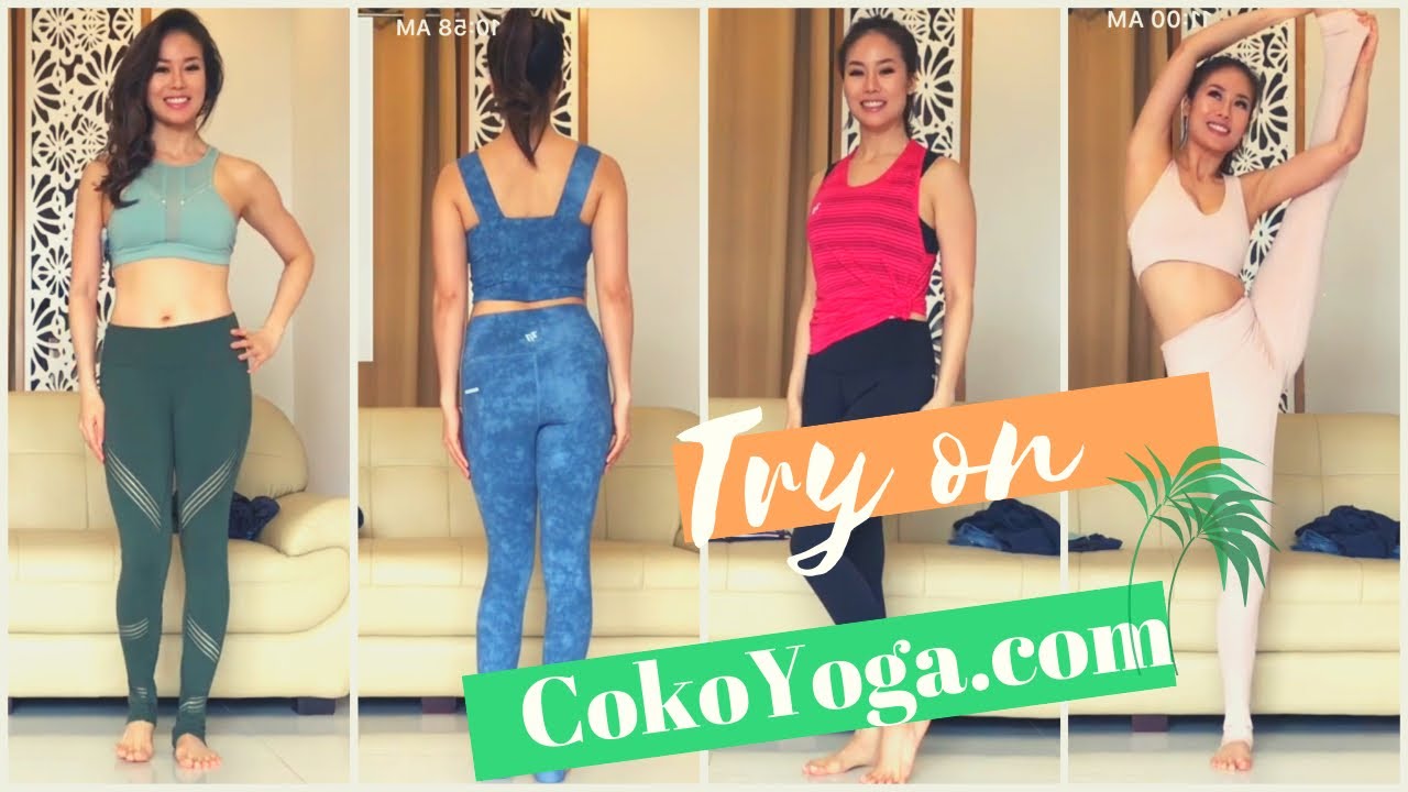 bộ đồ tập yoga nữ  New  Thử quần áo tập CokoYoga.com  ♡ Try On Yoga clothes from Coko  ♡ YogaBySophie.com
