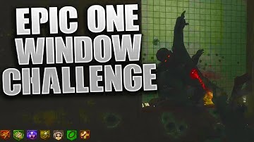 EPIC "ONE WINDOW CHALLENGE" - CUSTOM WAW ZOMBIES CHALLENGE MAP!