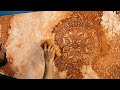 How to Create a Classy Wall Decor with Antique Crack Effect &amp; Mandala Stencils