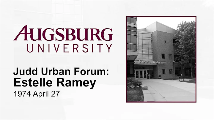 Judd Urban Forum: Estelle Ramey, Why Do We Bother ...