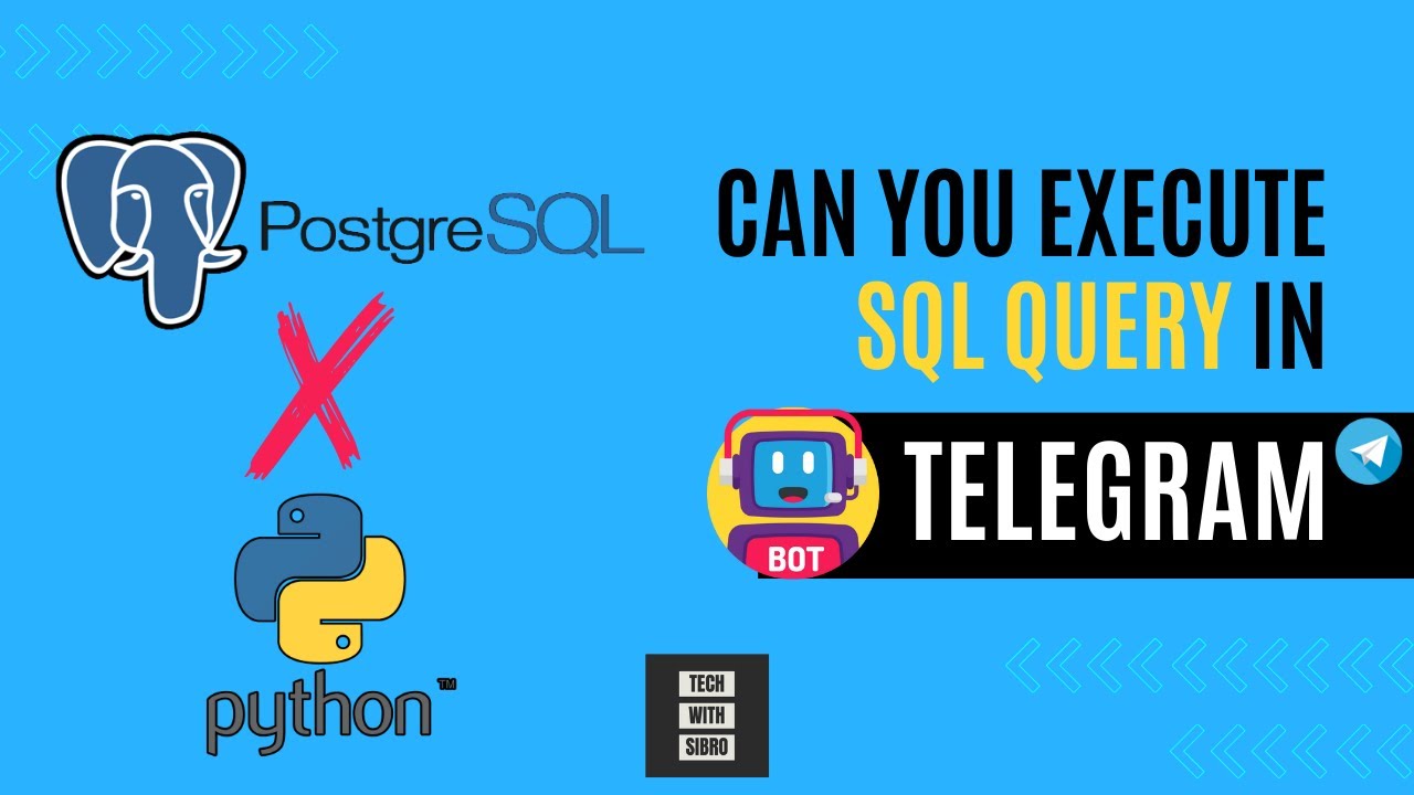 How you can perform SQL Query in Telegram? - YouTube