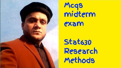 Sta630 Research Methods   Mcqs midterm exam