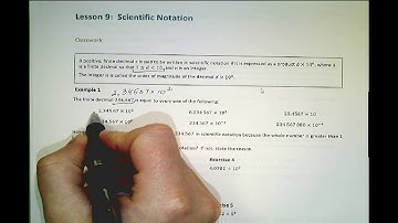 Grade 8 Module 1 Lesson 9 Scientific Notation