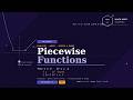 Piecewise Functions— Evaluating, Graphing, Domain &amp; Range Step by Step