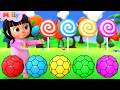 कलर स्क्विश बॉल फ़िंगर फ़ैमिली | Color Squish Ball Finger Family | Melly Hindi Rhymes